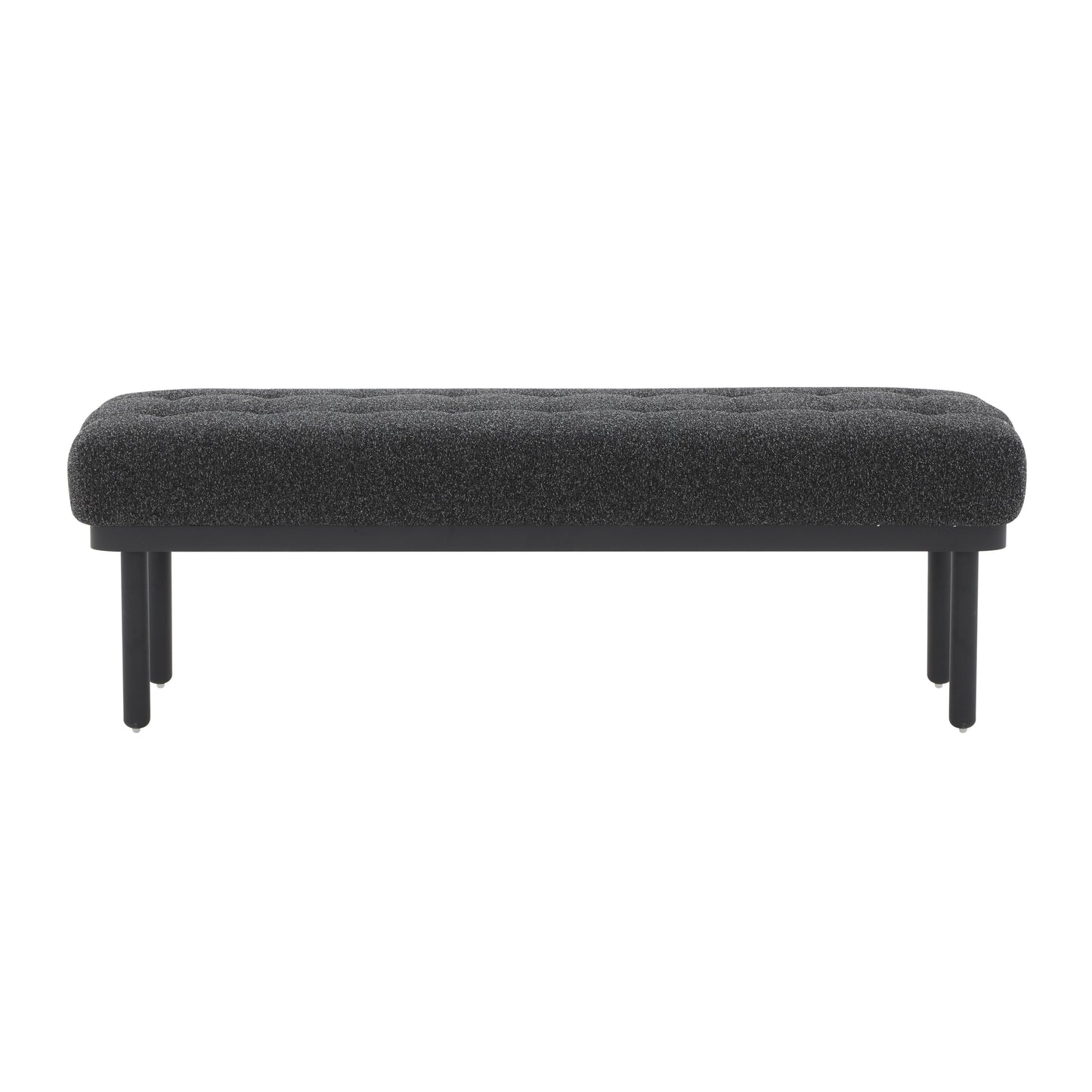 Olivia Black Boucle Bench by TOV