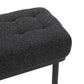 Olivia Black Boucle Bench by TOV