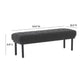 Olivia Black Boucle Bench by TOV