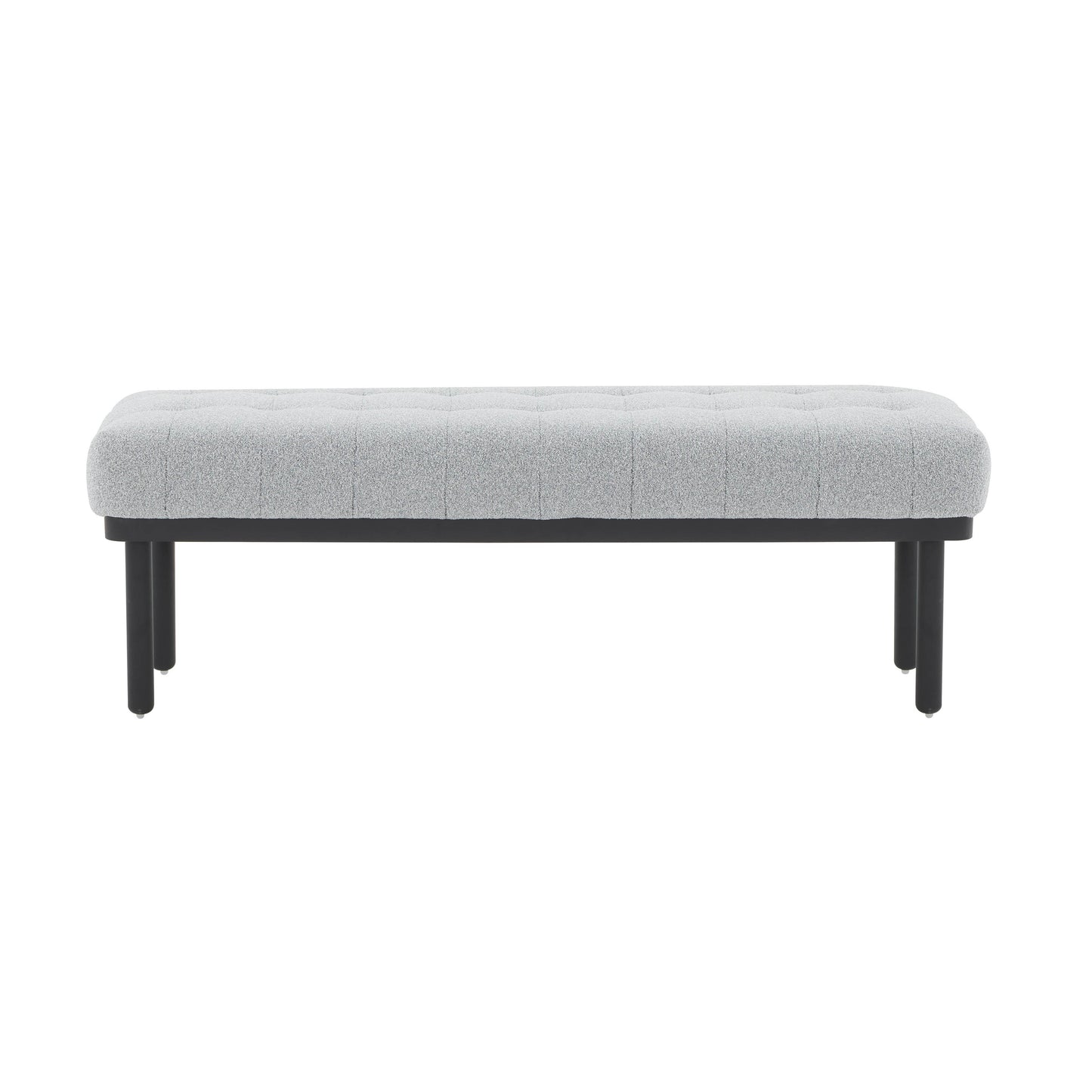 Olivia Grey Boucle Bench by TOV