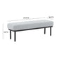 Olivia 53 Boucle Bench by TOV Oc68633