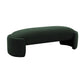 Toledo Forest Green Velvet Bench by TOV