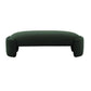 Toledo Forest Green Velvet Bench by TOV