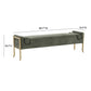 Ines 67 Textured Velvet Bench by TOV Oc68643