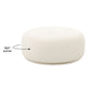 Fickle Cream Boucle Swivel Ottoman by TOV Oc68672