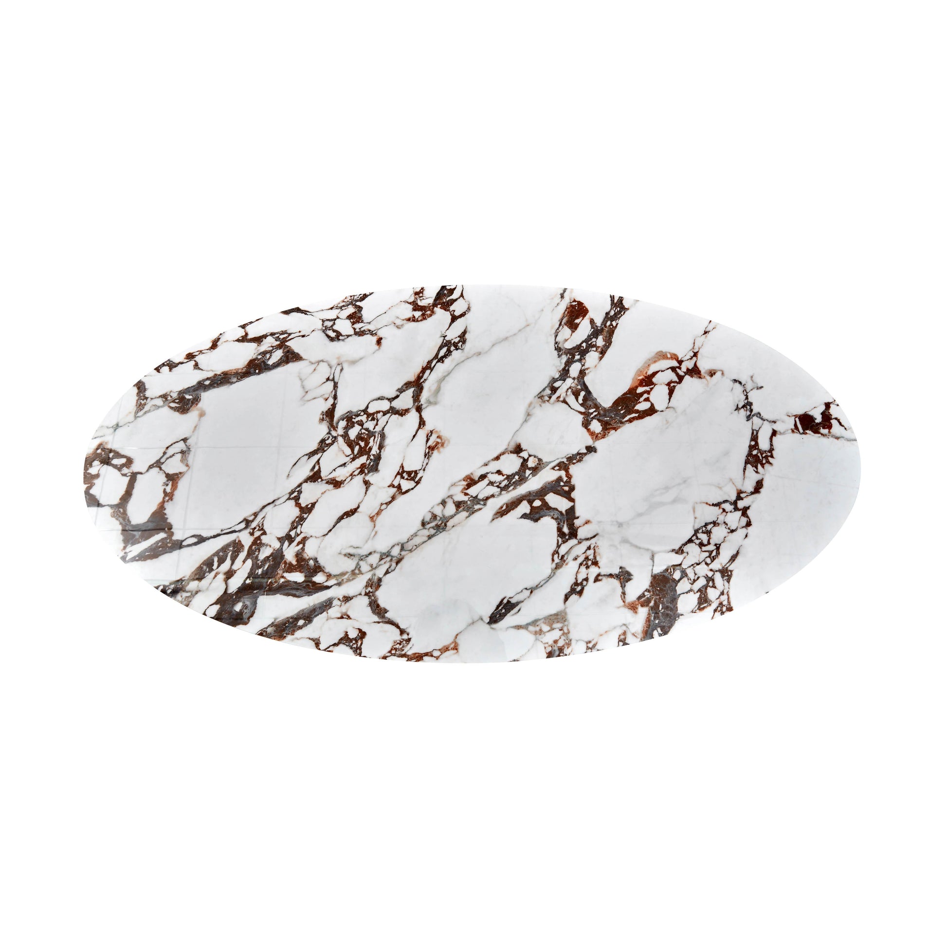 Tamara Marble Ceramic Oval Coffee Table by TOV