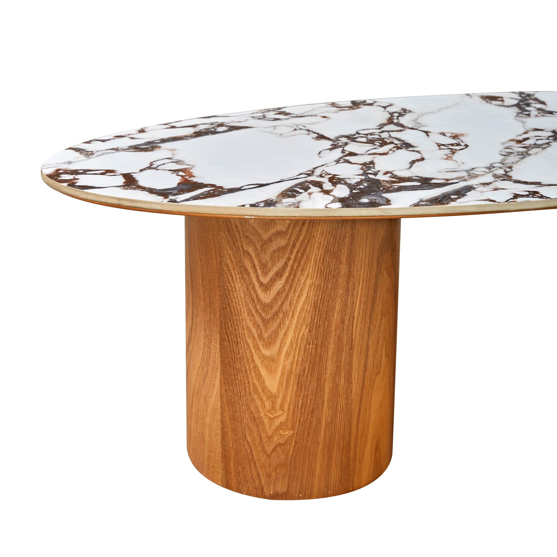 Tamara Marble Ceramic Oval Coffee Table by TOV