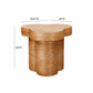 Dora Natural Oak Side Table by TOV