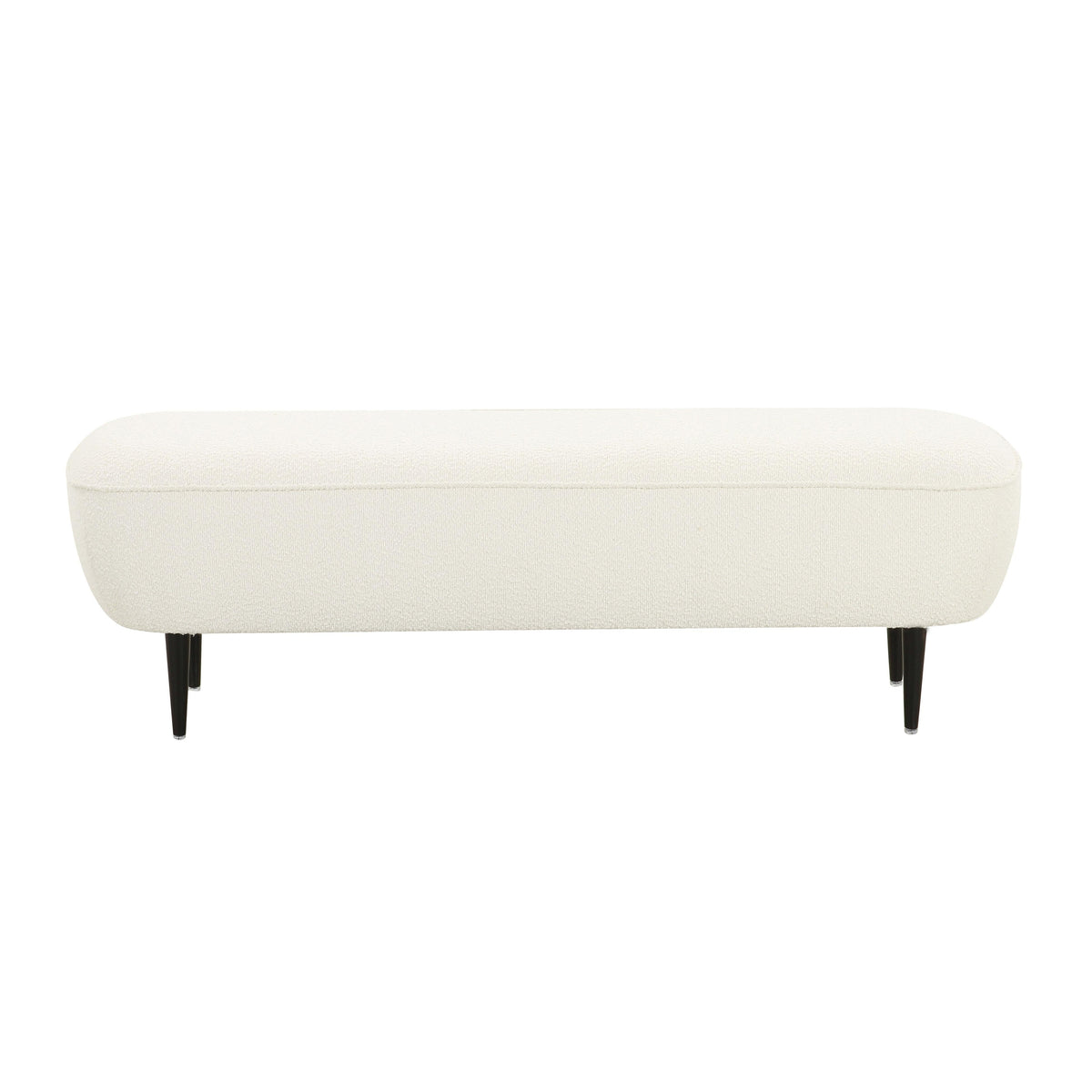 Denise 51" Cream Performance Boucle Bench by TOV Furniture – photo 3 of 6