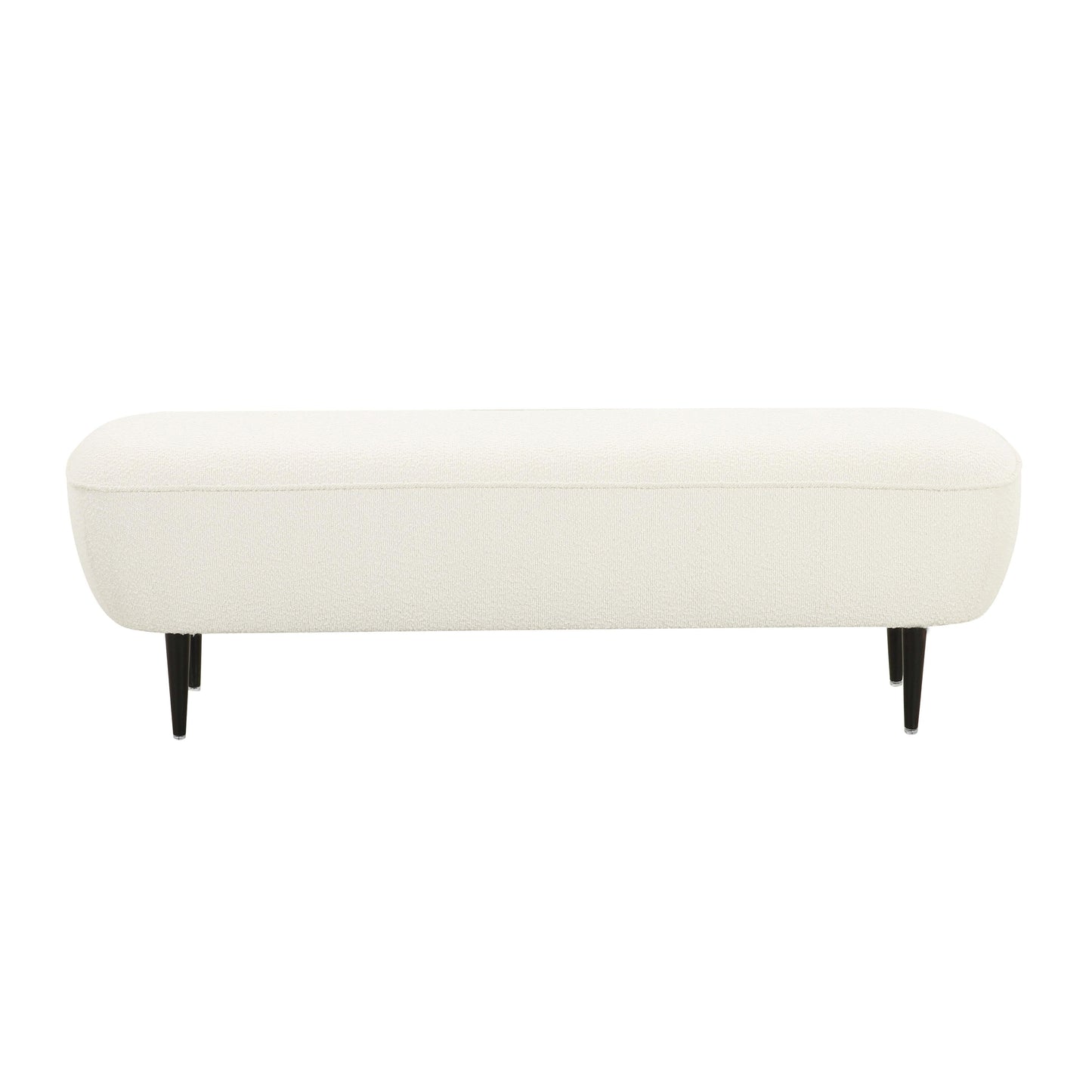 Denise 51 Cream Boucle Bench by TOV Oc68691
