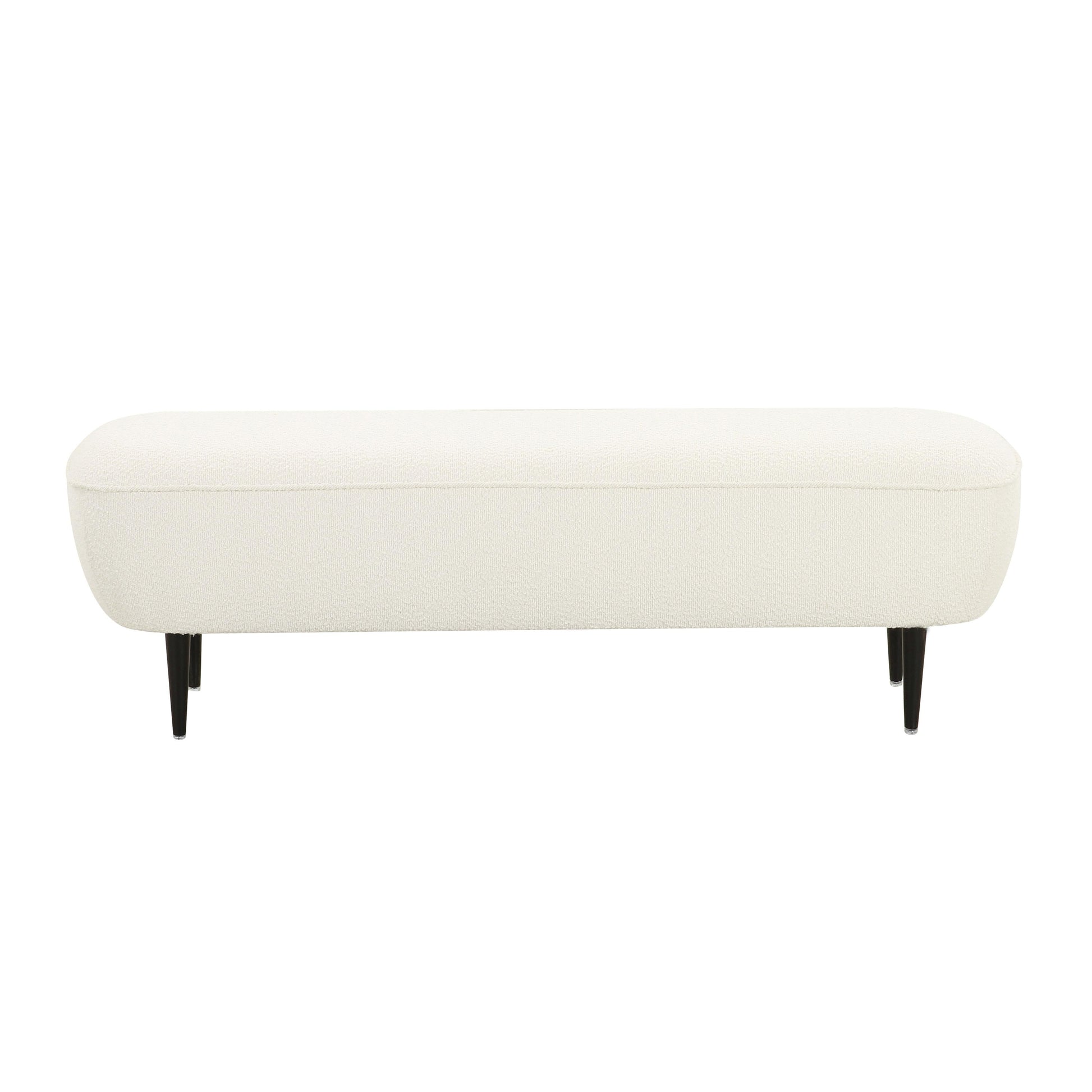 Denise 51 Cream Boucle Bench by TOV Oc68691