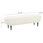 Denise Cream Boucle Bench by TOV