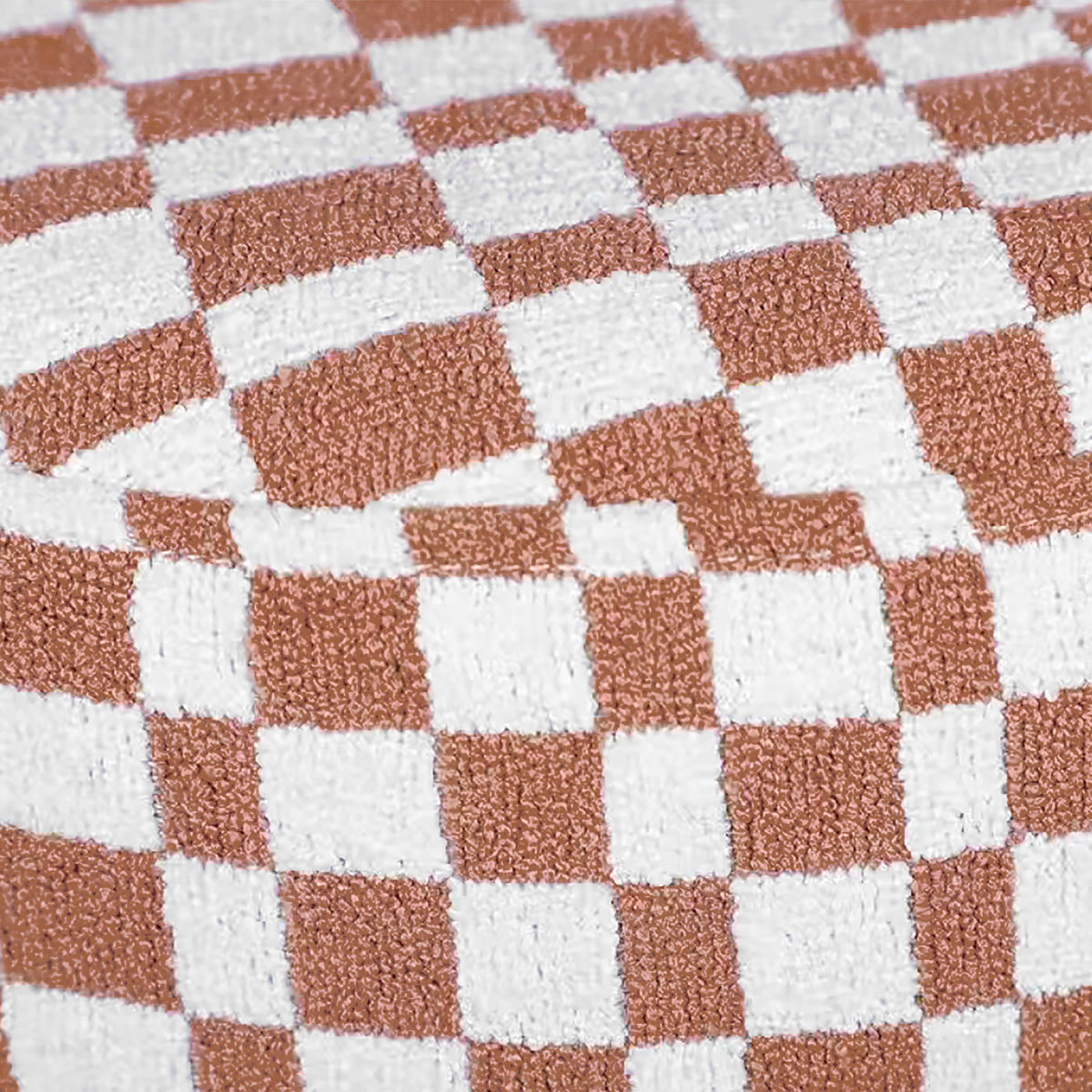 Claire Brown Checkered Boucle Stool by TOV Furniture – photo 4 of 6