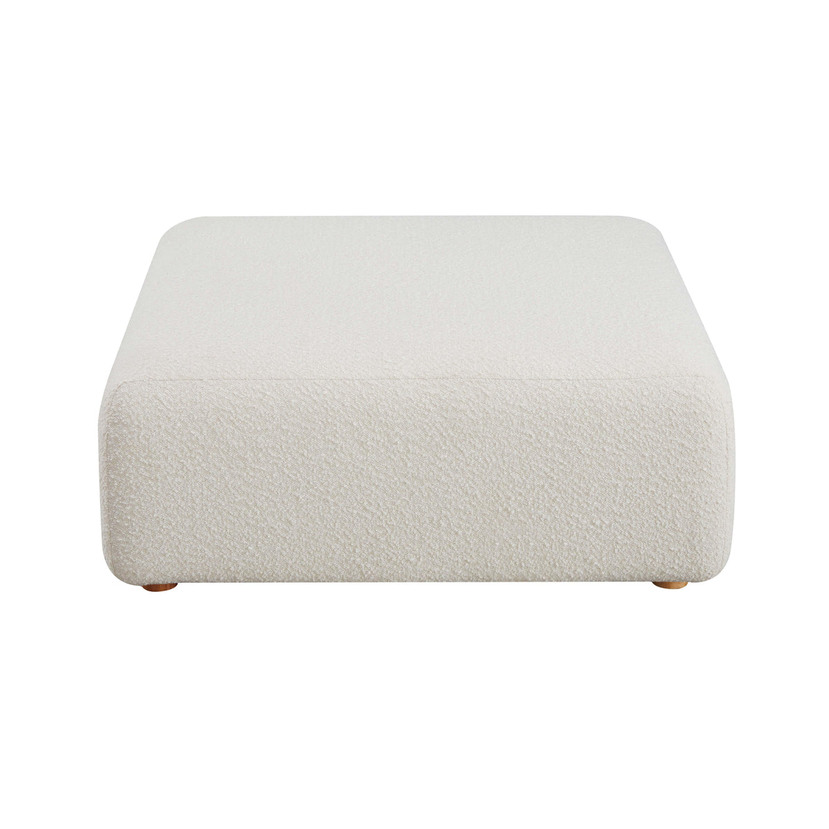 Hangover Cream Performance Boucle Ottoman by TOV Furniture – photo 3 of 5