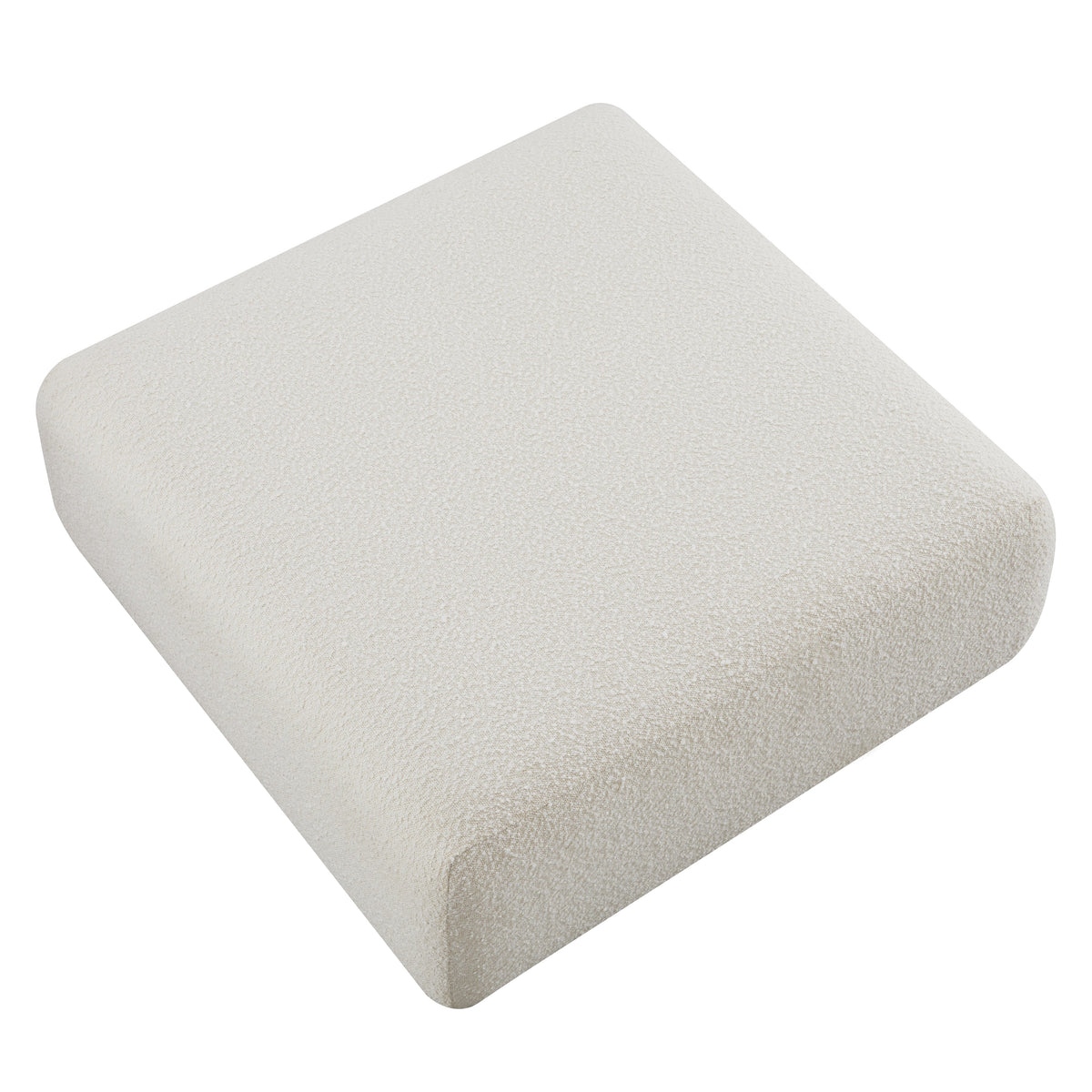 Hangover Cream Performance Boucle Ottoman by TOV Furniture – photo 4 of 5