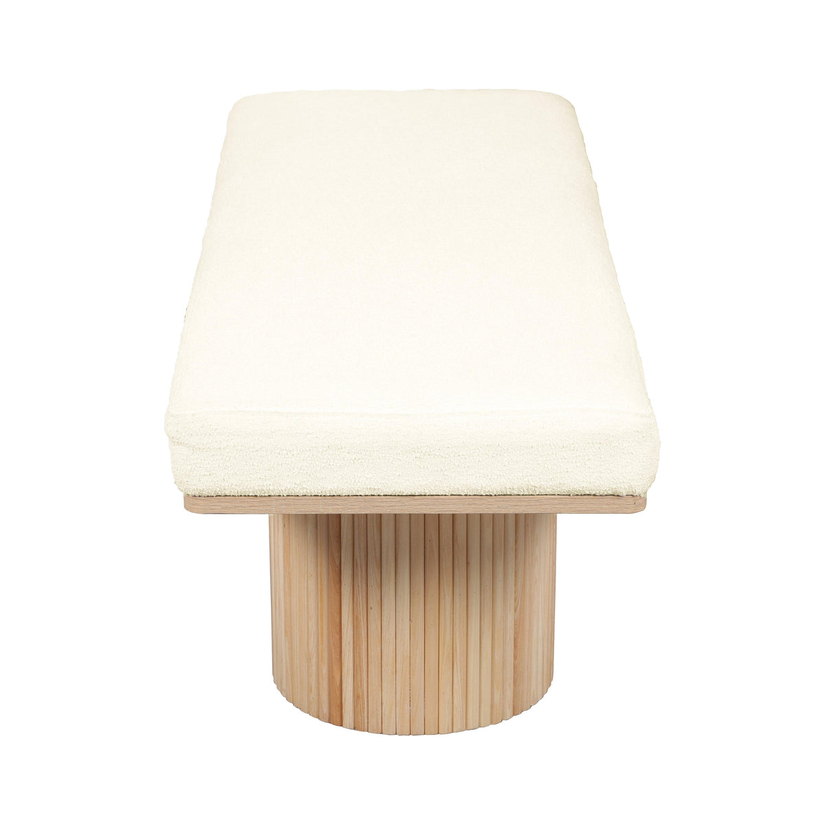 Sagano 48" White Dyed-Yarn Bench by TOV Furniture – photo 4 of 7