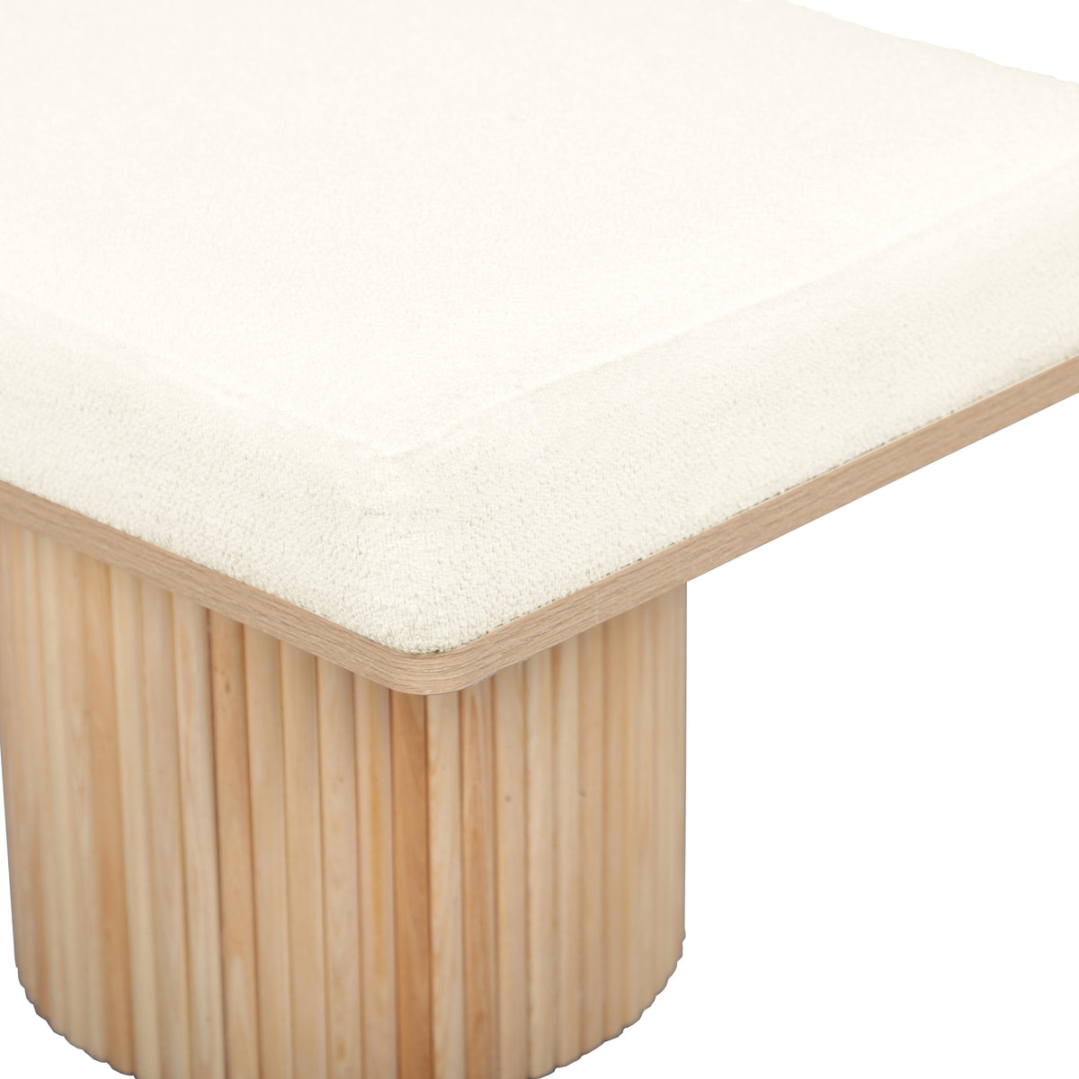 Sagano 48" White Dyed-Yarn Bench by TOV Furniture – photo 6 of 7