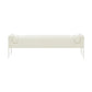 Ines Cream Boucle Bench by TOV