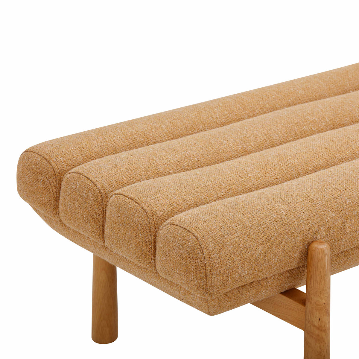 Julianna 56" Sunflower Yellow Heavy Performance Linen Bench by TOV Furniture – photo 4 of 6