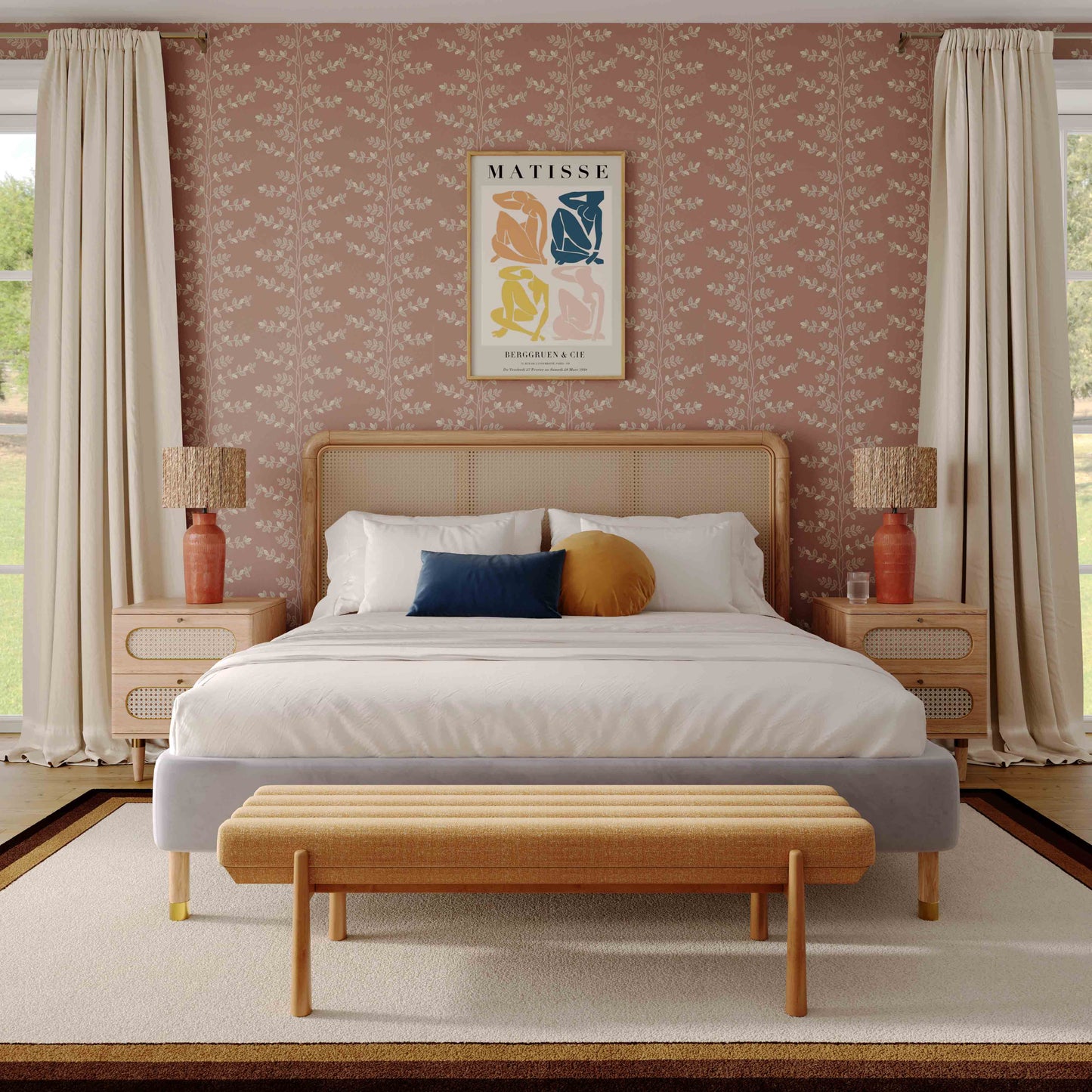 Julianna 56" Sunflower Yellow Heavy Linen Bench Yellow by Tov Furniture