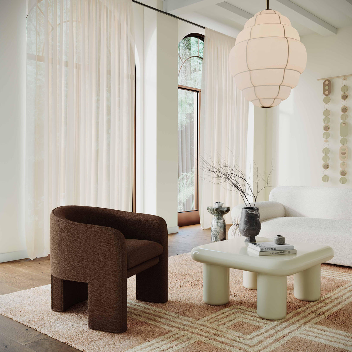 Memphis Cream Coffee Table by TOV Furniture – photo 2 of 6