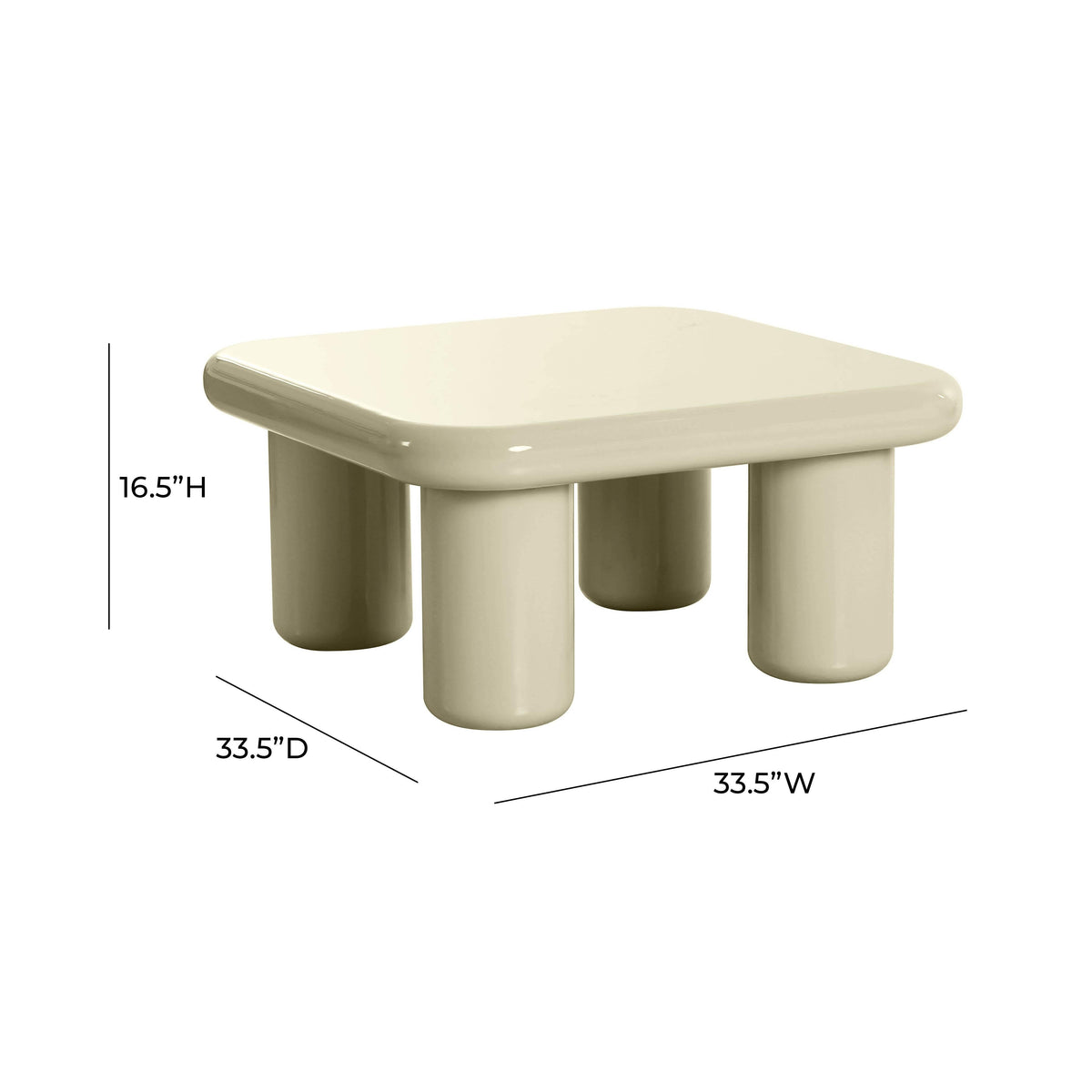 Memphis Cream Coffee Table by TOV Furniture – photo 6 of 6