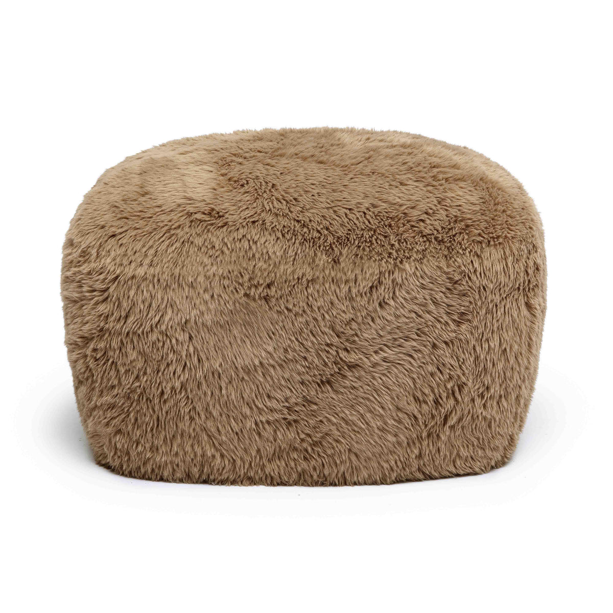 Britt Dark Taupe Contract-Grade Vegan Shearling Ottoman by TOV Furniture – photo 3 of 6