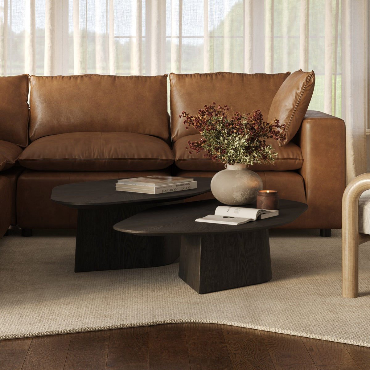 Roche Black Ash Geometric Coffee Table by TOV Furniture – photo 9 of 9