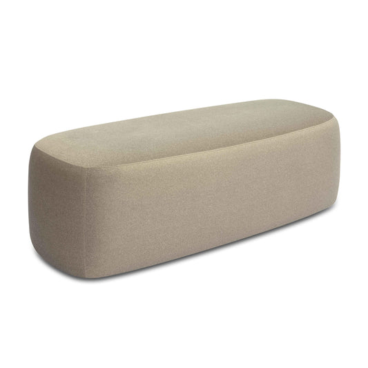 Graceland 54" Performance Faux Mohair Bench Taupe by Tov Furniture