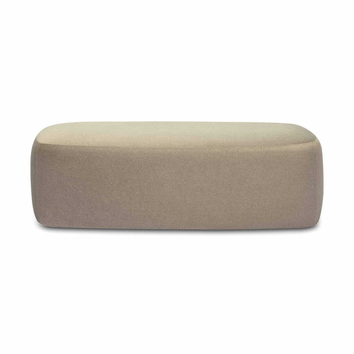 Graceland Taupe Performance Faux Mohair Bench by TOV Furniture – photo 3 of 7