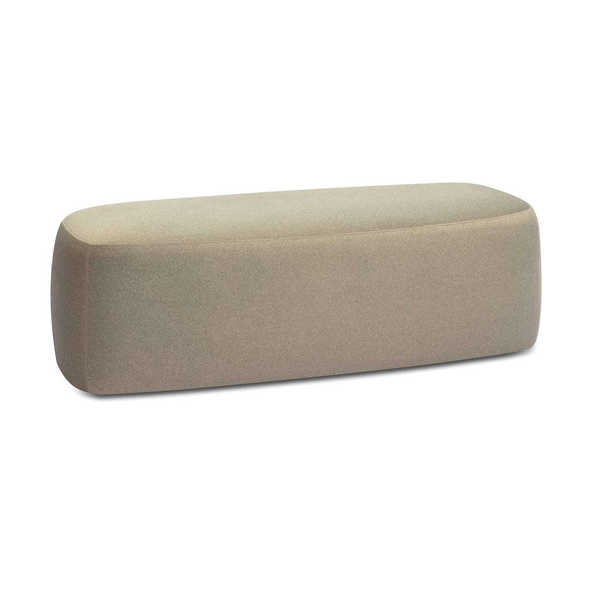 Graceland Taupe Performance Faux Mohair Bench by TOV Furniture – photo 4 of 7