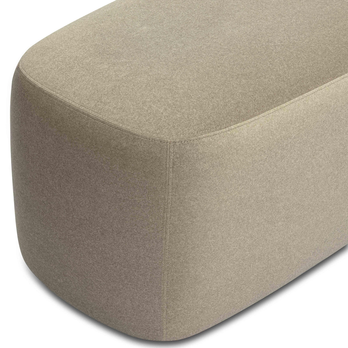 Graceland Taupe Performance Faux Mohair Bench by TOV Furniture – photo 5 of 7