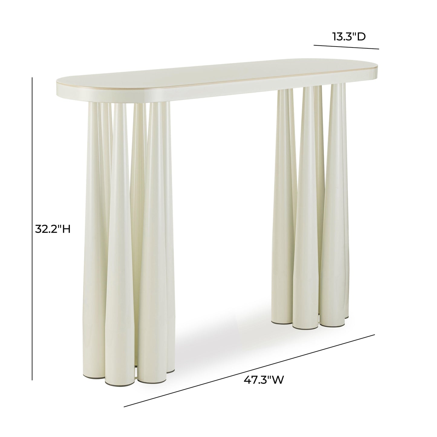Titan 47 Glossy Console Table by TOV Oc69122