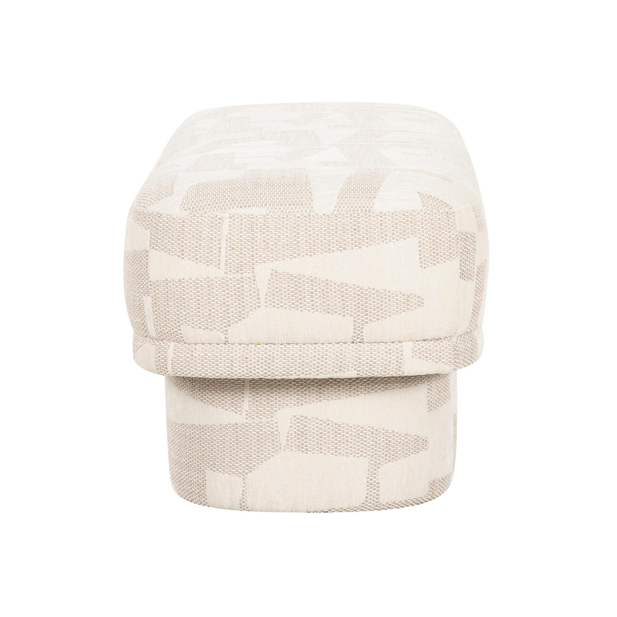 Lena Cream Performance Jacquard Bench by TOV Furniture – photo 5 of 8