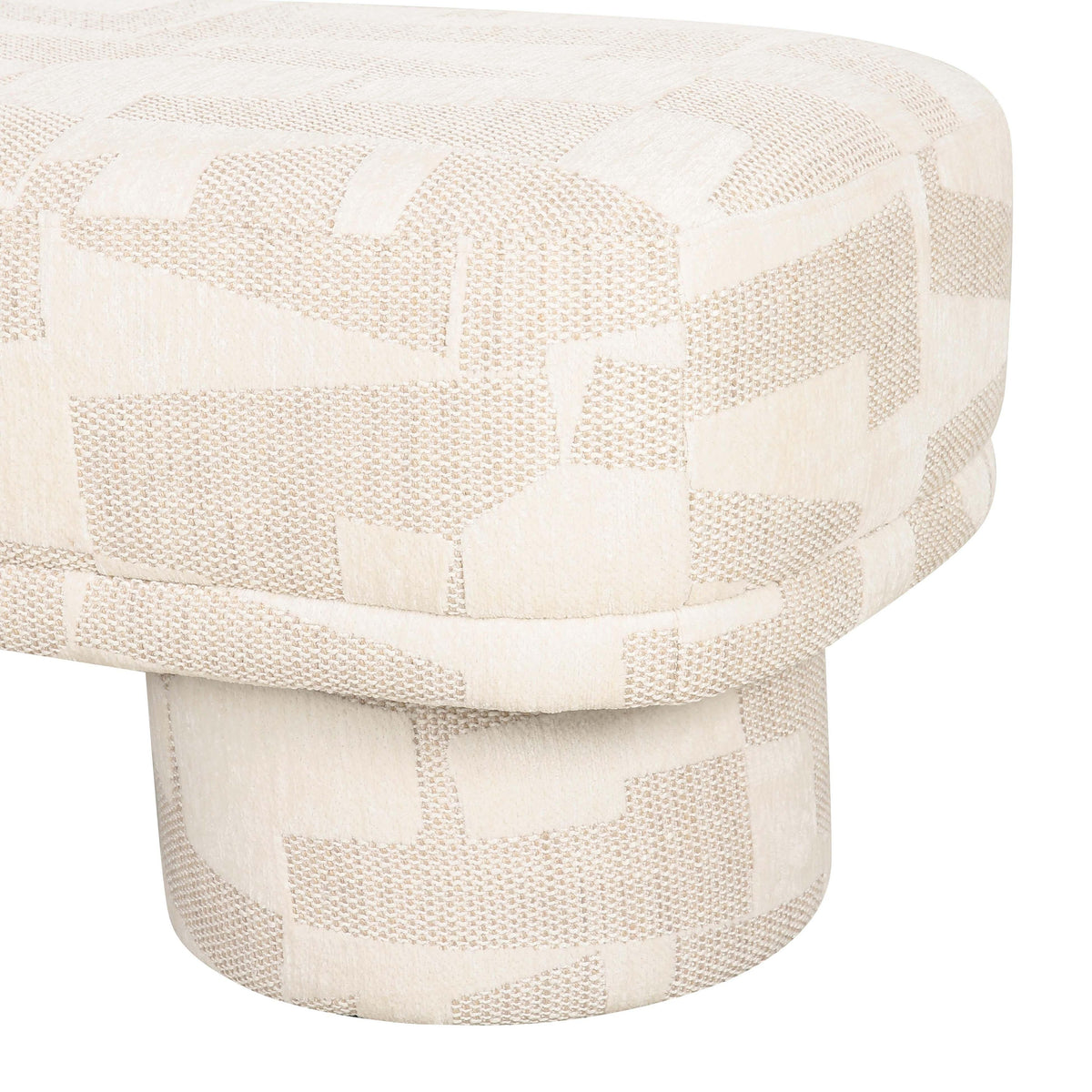 Lena Cream Performance Jacquard Bench by TOV Furniture – photo 6 of 8