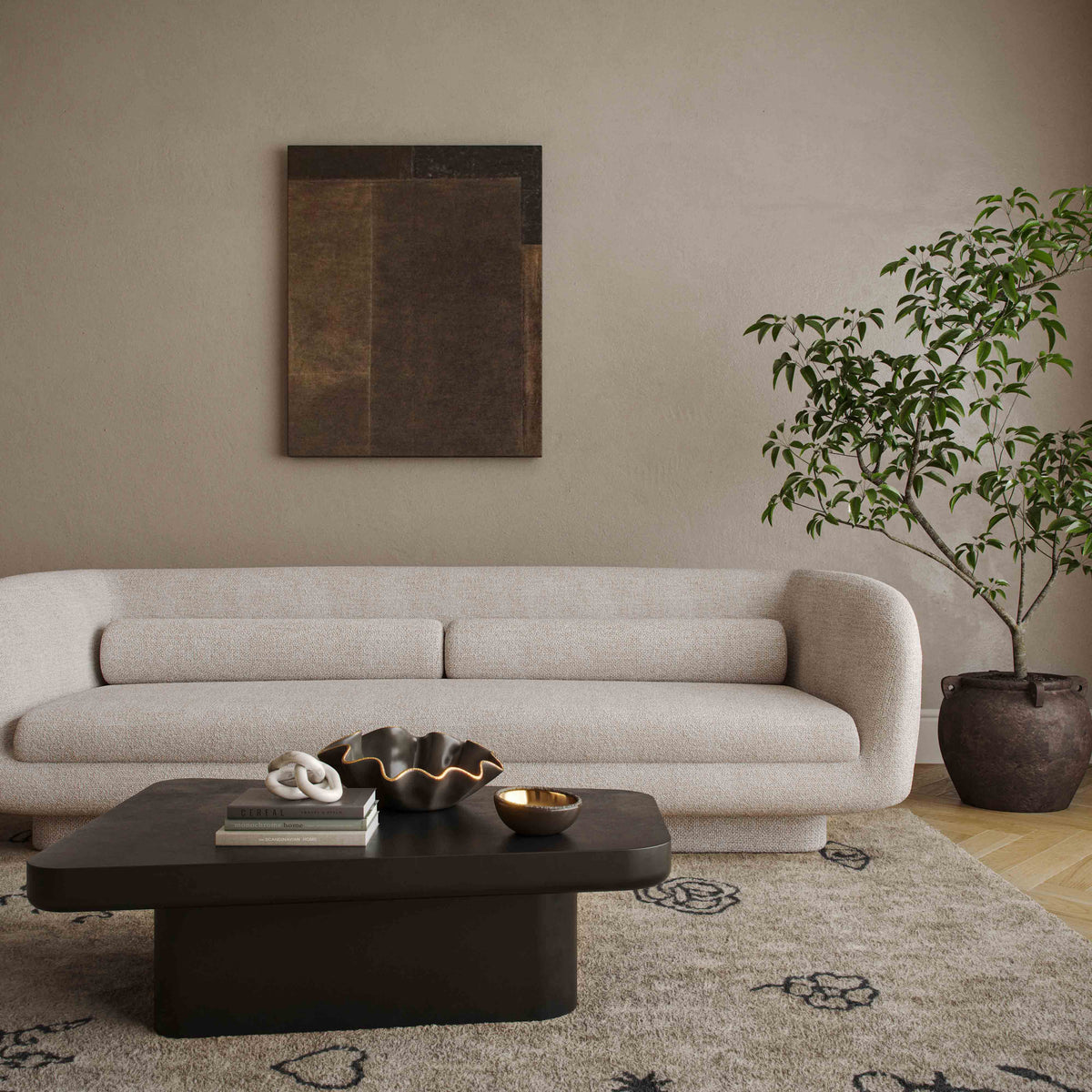 Simone 96" Cream Performance Boucle Sofa by TOV Furniture – photo 2 of 7