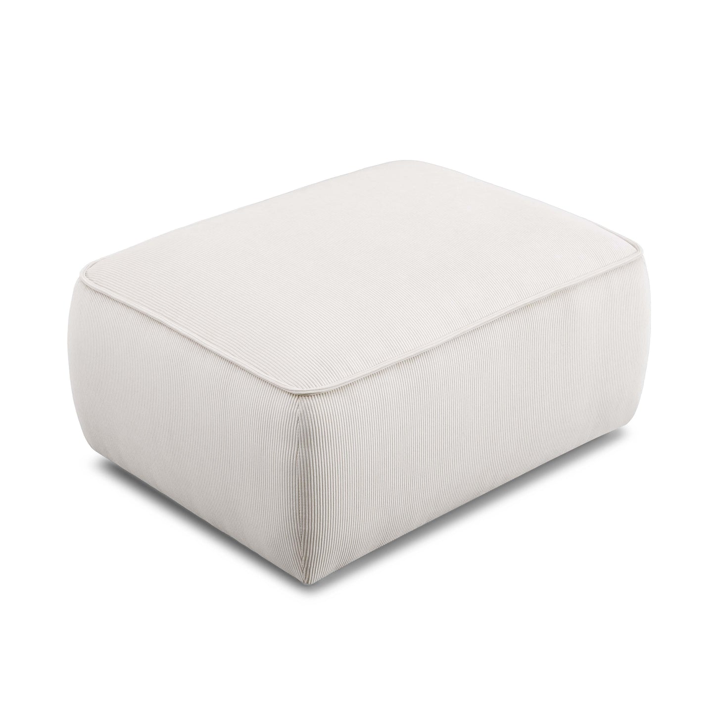 Travie Performance Corduroy Velvet Ottoman by TOV Oc69182