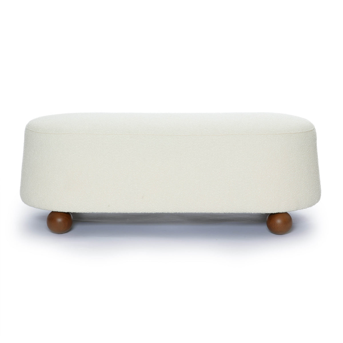 Jaine Cream Performance Boucle Large Ottoman by TOV Furniture – photo 3 of 7
