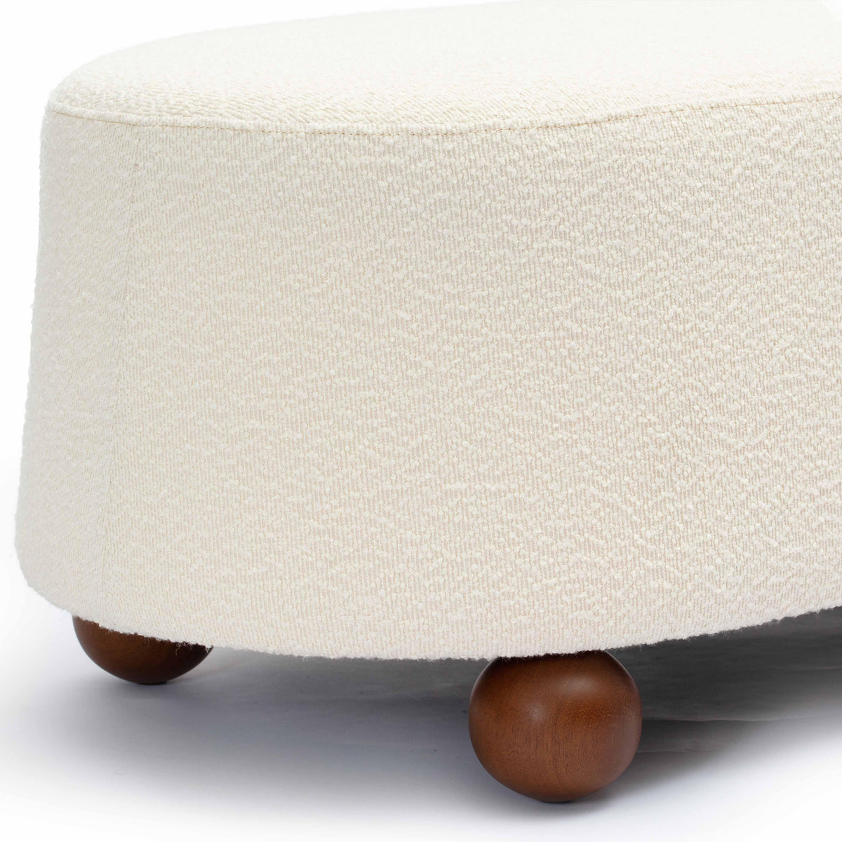 Jaine Cream Performance Boucle Large Ottoman by TOV Furniture – photo 5 of 7