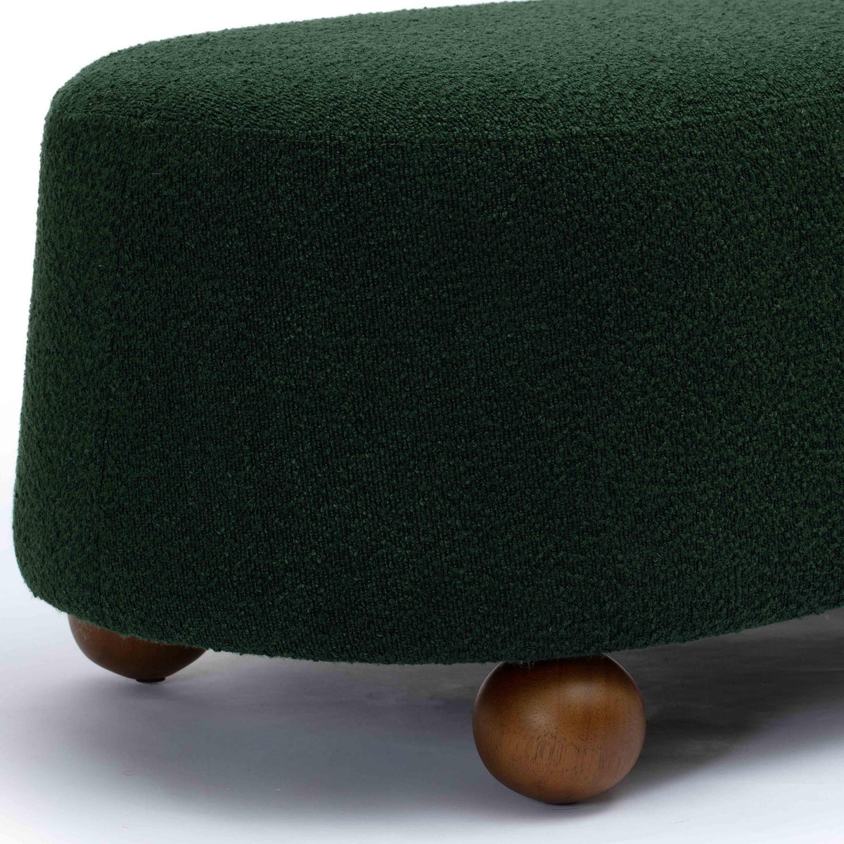 Jaine Forest Green Performance Boucle Large Ottoman by TOV Furniture – photo 5 of 7