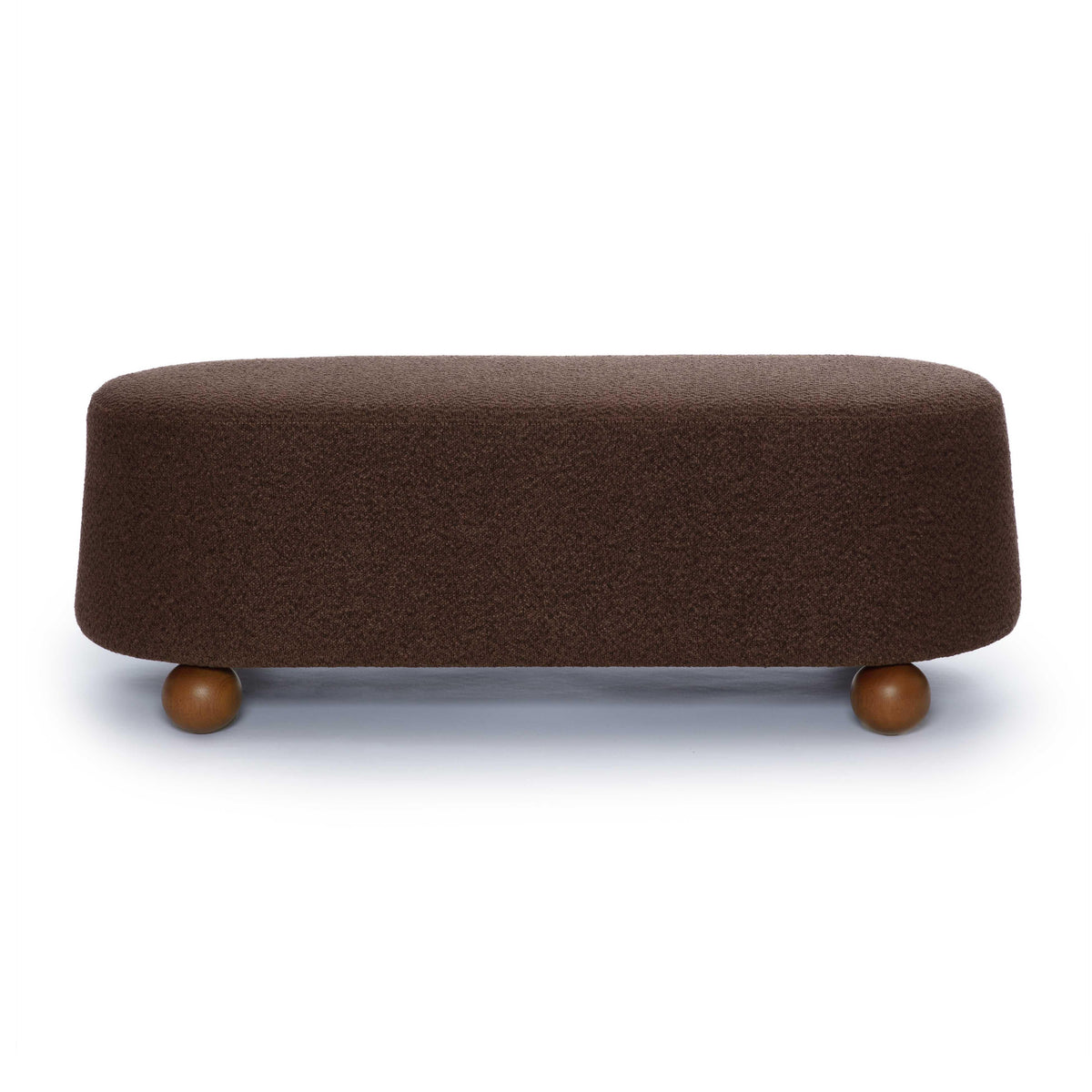 Jaine Brown Performance Boucle Large Ottoman by TOV Furniture – photo 3 of 7