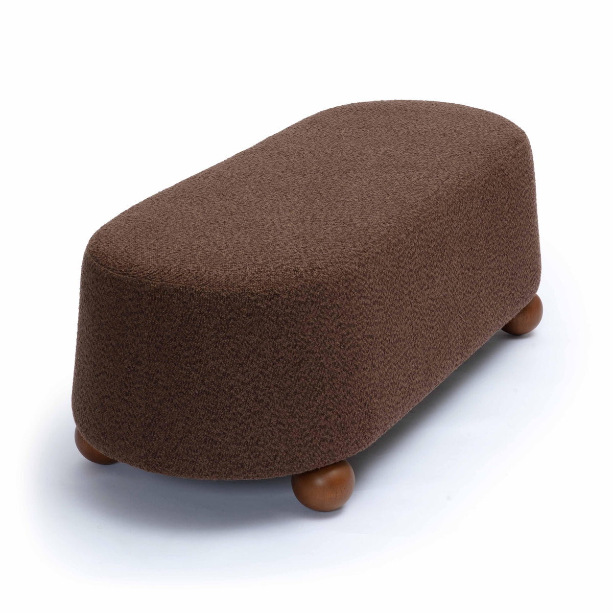 Jaine Brown Performance Boucle Large Ottoman by TOV Furniture – photo 4 of 7