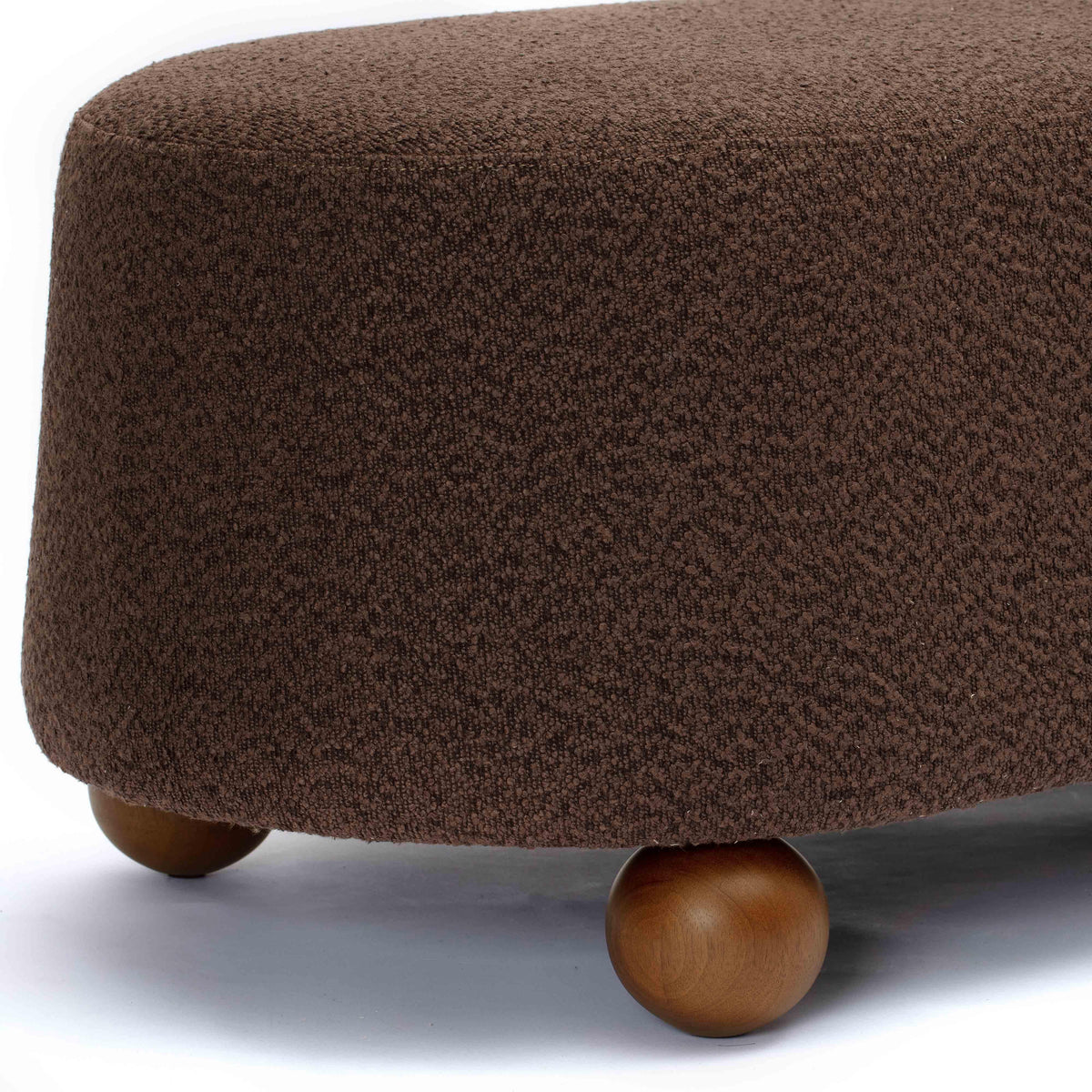 Jaine Brown Performance Boucle Large Ottoman by TOV Furniture – photo 5 of 7