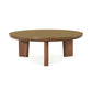 Oani 36 Walnut And Glass Round Coffee Table by TOV Oc69238