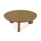 Oani 36 Walnut And Glass Round Coffee Table by TOV Oc69238