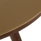 Oani 36 Walnut And Glass Round Coffee Table by TOV Oc69238