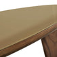 Oani 46 Walnut And Glass Triangular Coffee Table by TOV Oc69239