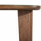 Oani 46 Walnut And Glass Triangular Coffee Table by TOV Oc69239