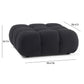 Calliope Vegan Shearling Modular Ottoman by TOV Oc69303
