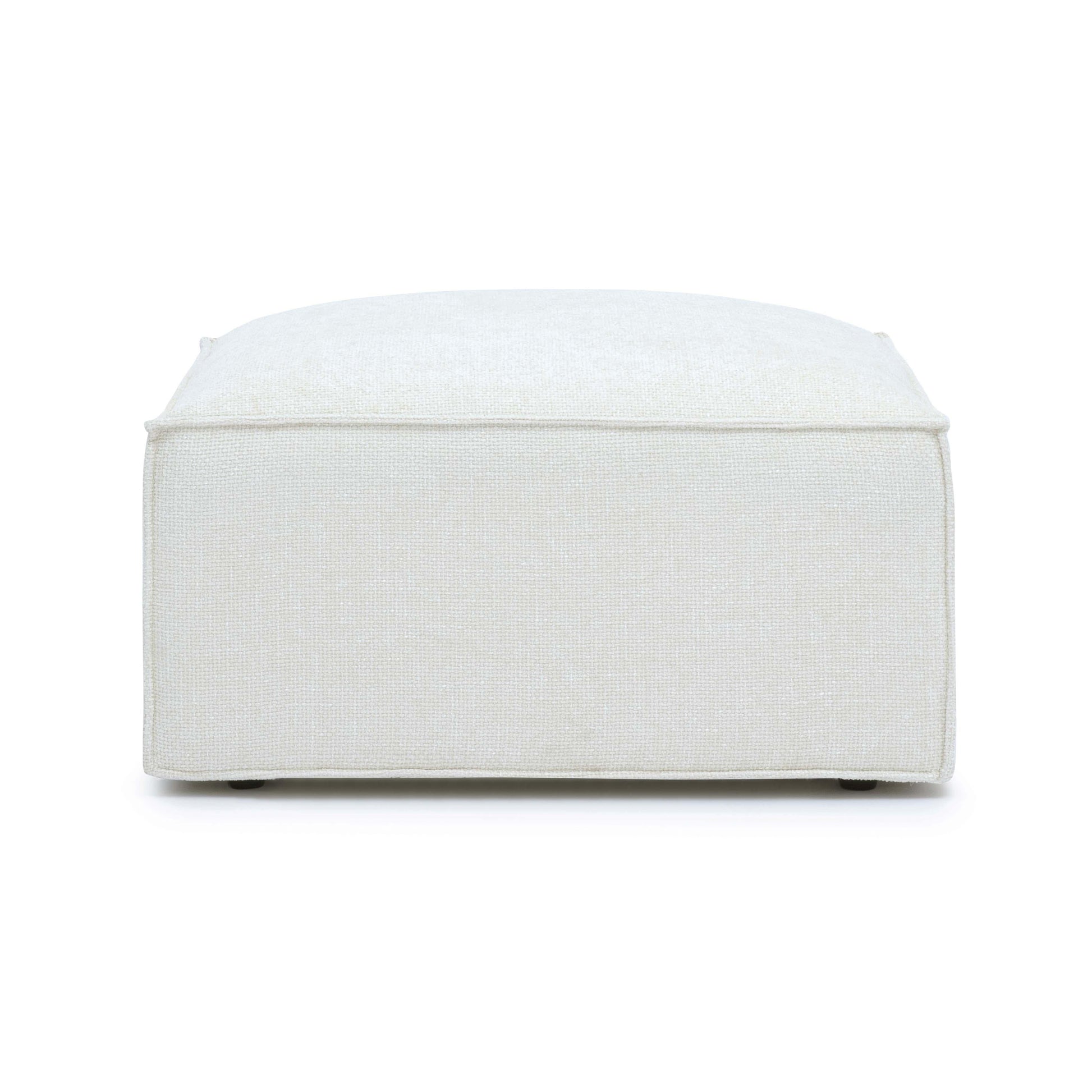 Mindy Chenille Basketweave Ottoman by TOV Oc69317